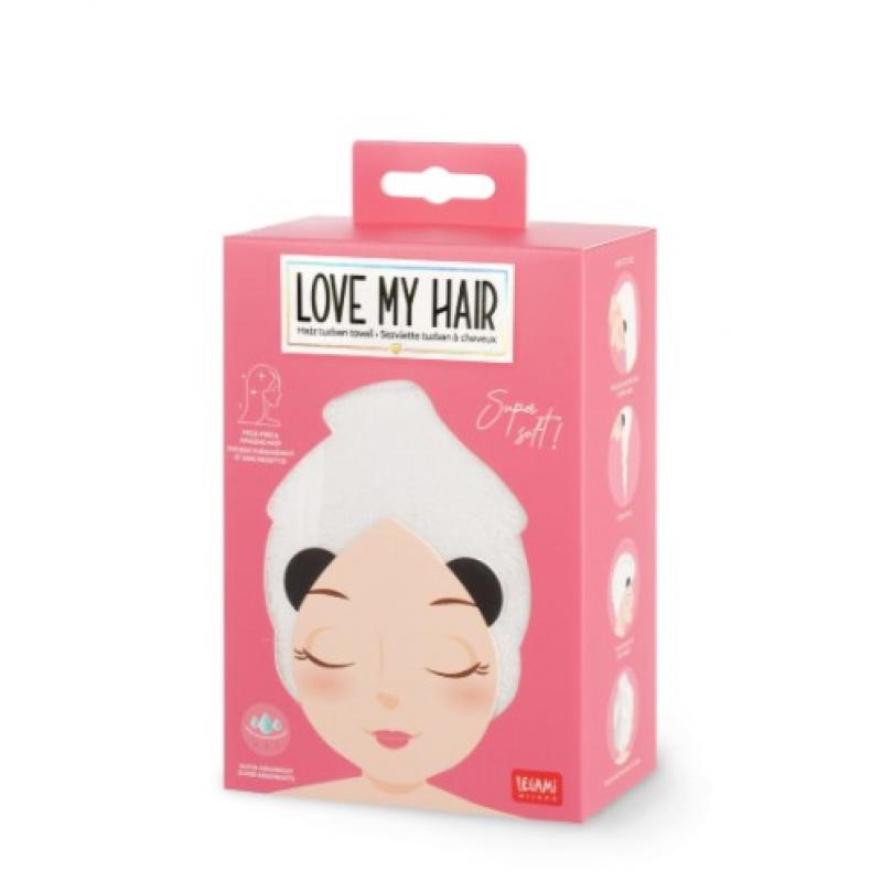 Legami Πετσέτα Μαλλιών Panda Hair Turban Towel - Love My Hair Panda