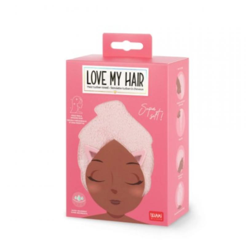 Legami Πετσέτα Μαλλιών Kitty Hair Turban Towel - Love My Hair Kitty