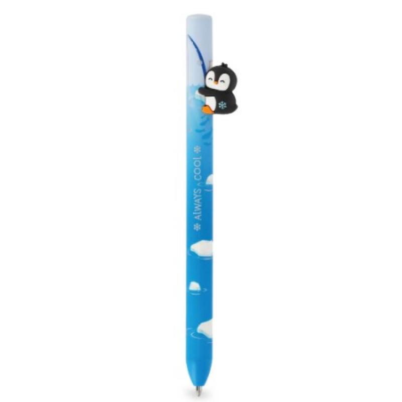 Legami Retractable Ballpoint Penguin Always Cool - Free Hugs Penguin