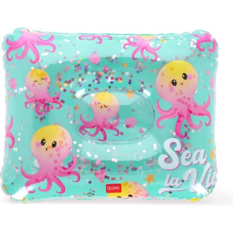 Legami Good Vibes Inflatable Pillow - Octopus