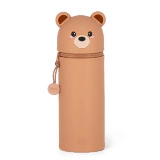 Legami 2-in-1 Silicone Pencil Case Kawaii Teddy Bear