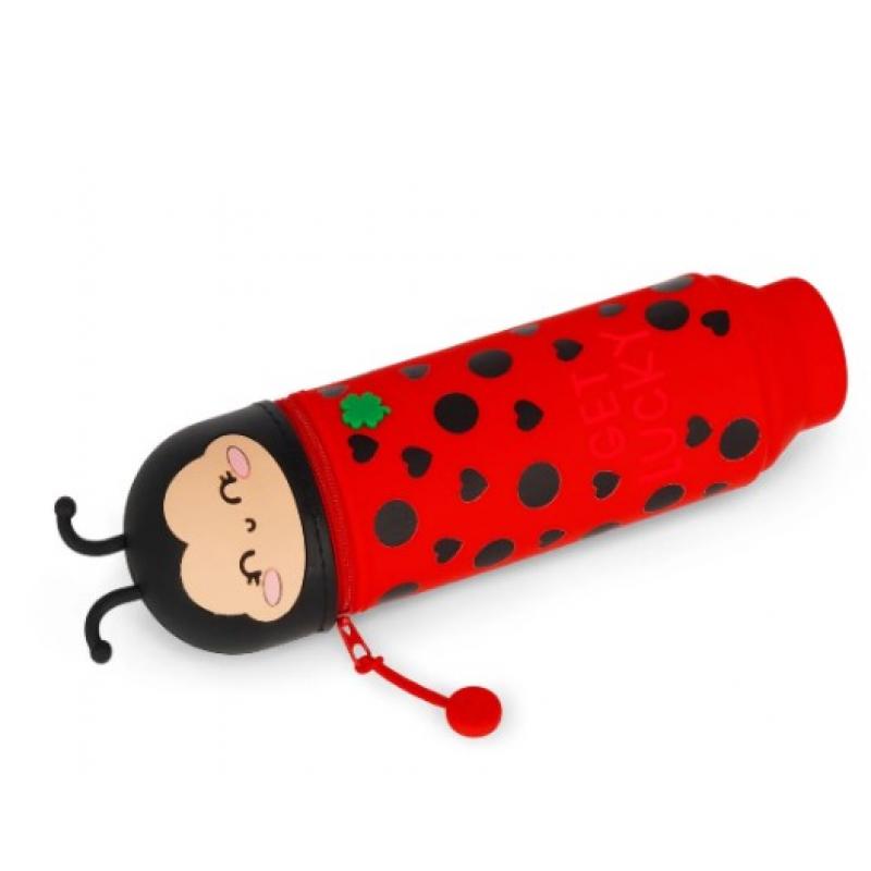Legami Πασχαλίτσα Ladybug Get Lucky 2-In-1 Silicone Pencil Case Ladybug 2-Σε-1 Μολυβοθήκη Σιλικόνης