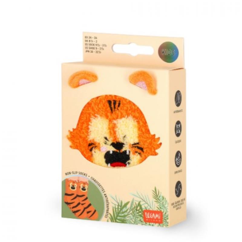 Legami Non-Slip Socks - It's A Match! Αντιολισθητικές Κάλτες - Tiger - Kids KCS0009