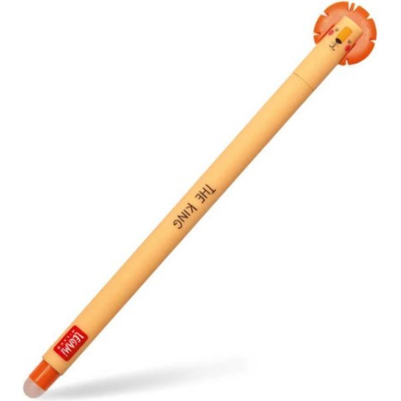 Legami Erasable Gel Pen Lion Orange Ink