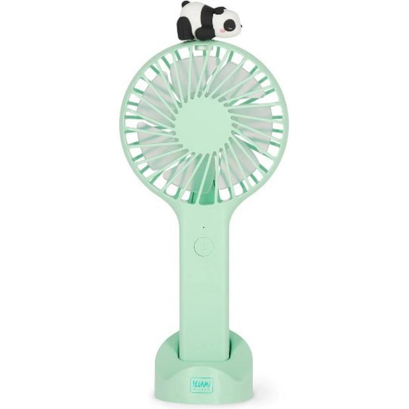 Legami Good Vibes Portable Rechargeable Mini Fan with Base