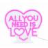 Legami Neon - Effect Led Sign - It's a Sign - All You Need is Love