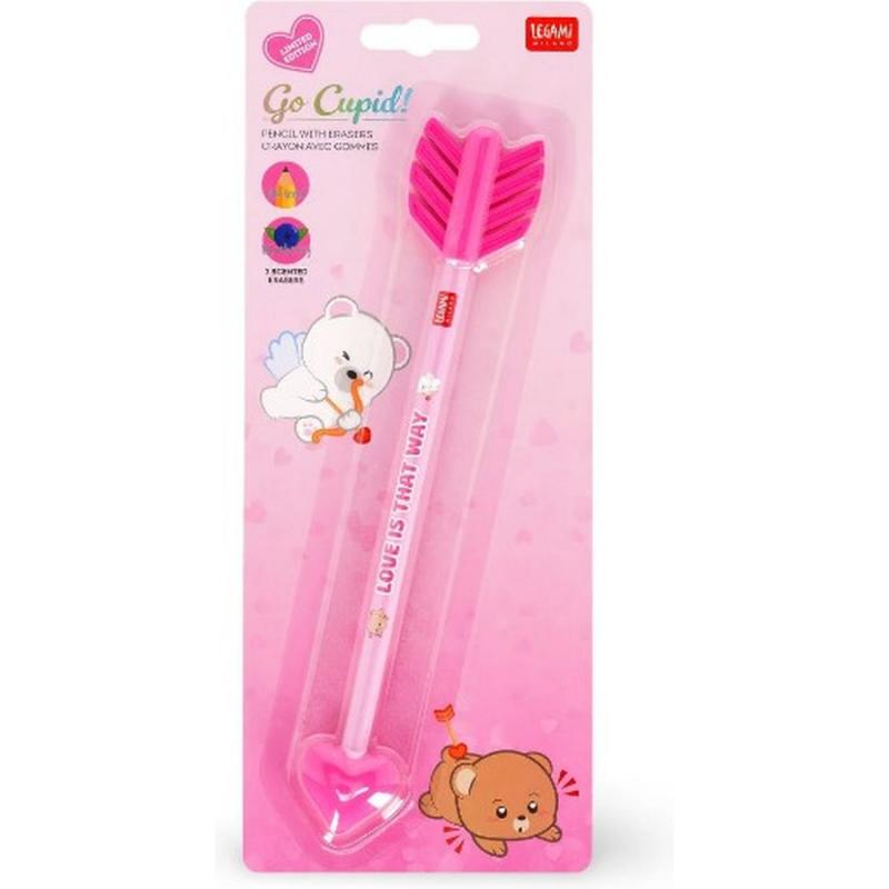 Legami Μολύβι Με Δύο Αρωματικές Γόμες Καρδιά- Go Cupid!
