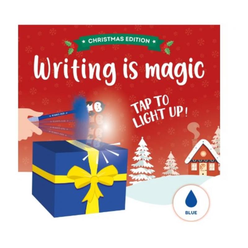 Legami Light-up Ballpoint Pen Writing is Magic - Penguin
