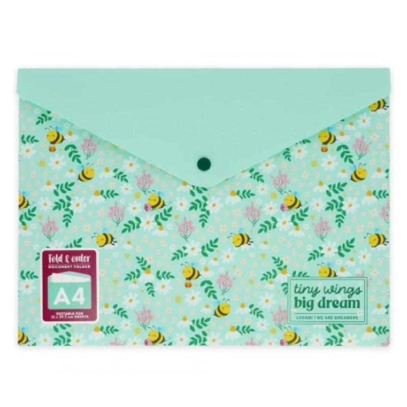 Legami Φάκελος με Κουμπί Fold & Order  Bee
