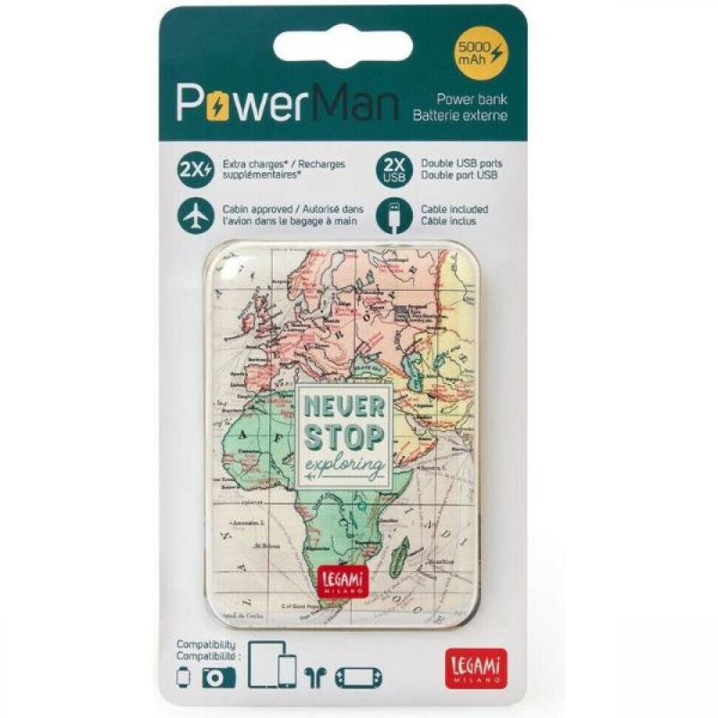 Legami Power Bank - Supercharge5000 mAh - Travel