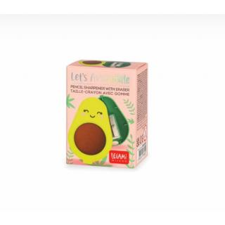 Legami Pencil Sharpener w/Eraser - Let's Avocuddle - Avocado