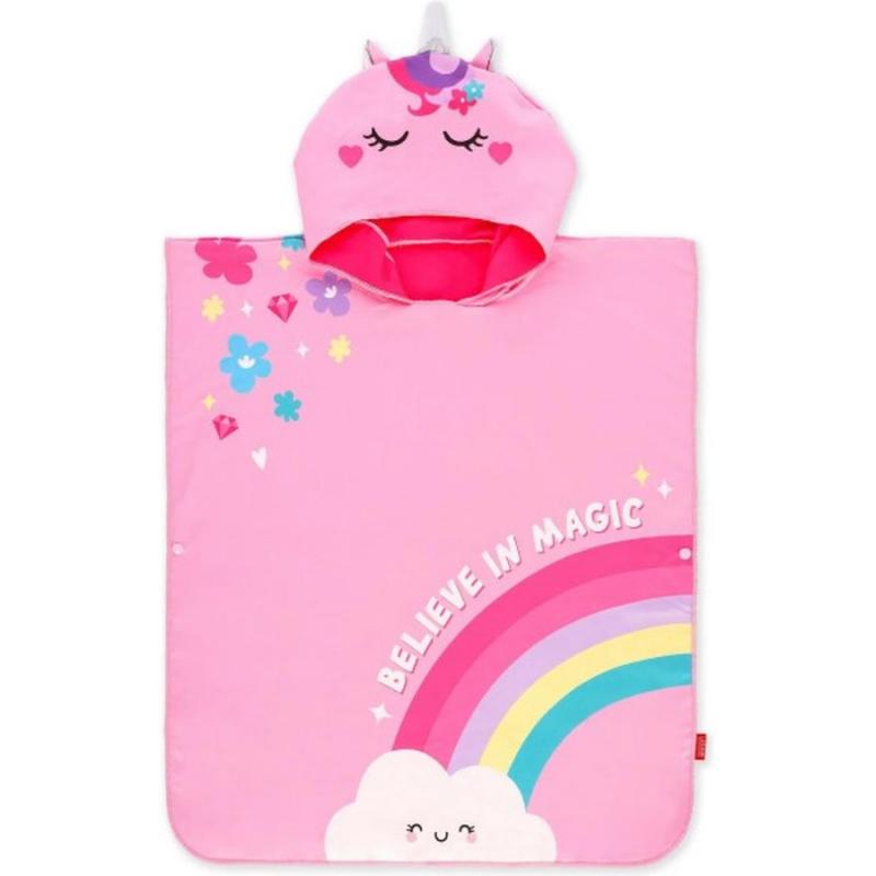 Legami Good Vibes Towelling Poncho for Kids - Unicorn