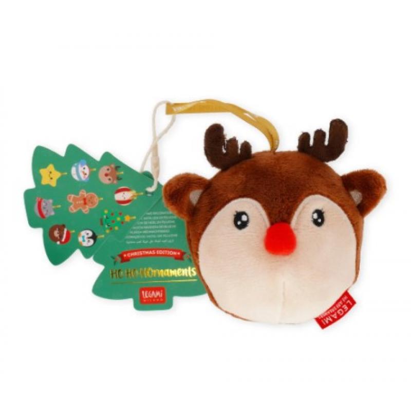Legami Plush Λούτρινο Χριστουγεννιάτικο Στολίδι Reindeer - Oh- Oh - Ohrnaments