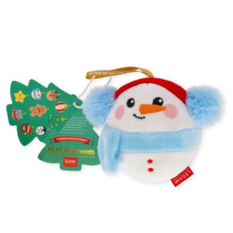 Legami Plush Λούτρινο Χριστουγεννιάτικο Στολίδι Snowman - Oh- Oh - Ohrnaments