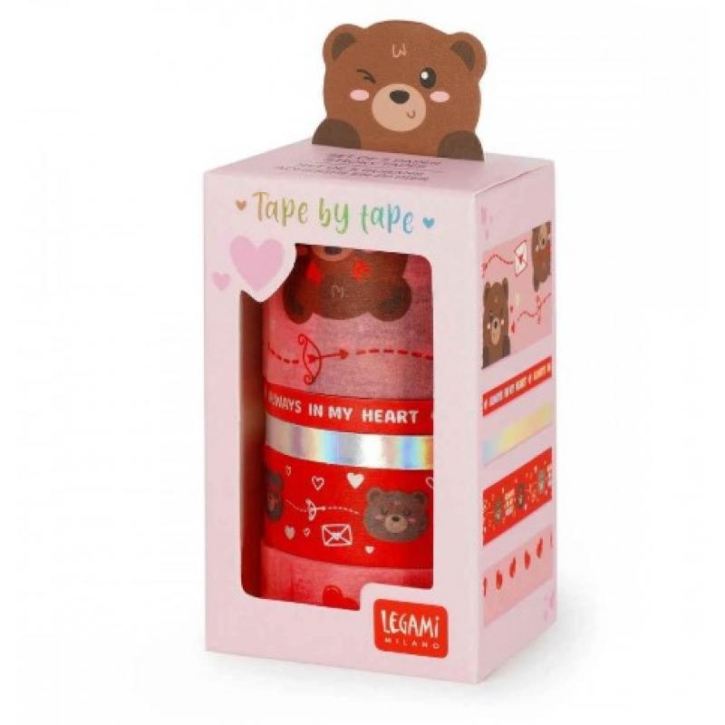 Legami Set of 5 Paper Sticky Tapes - Tape by Tape