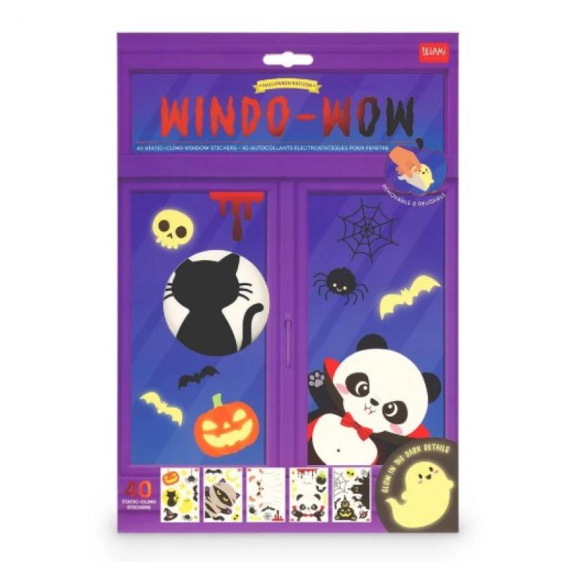 Legami Halloween Set 40 Αυτοκόλλητα Παραθύρου - Windo - Wow