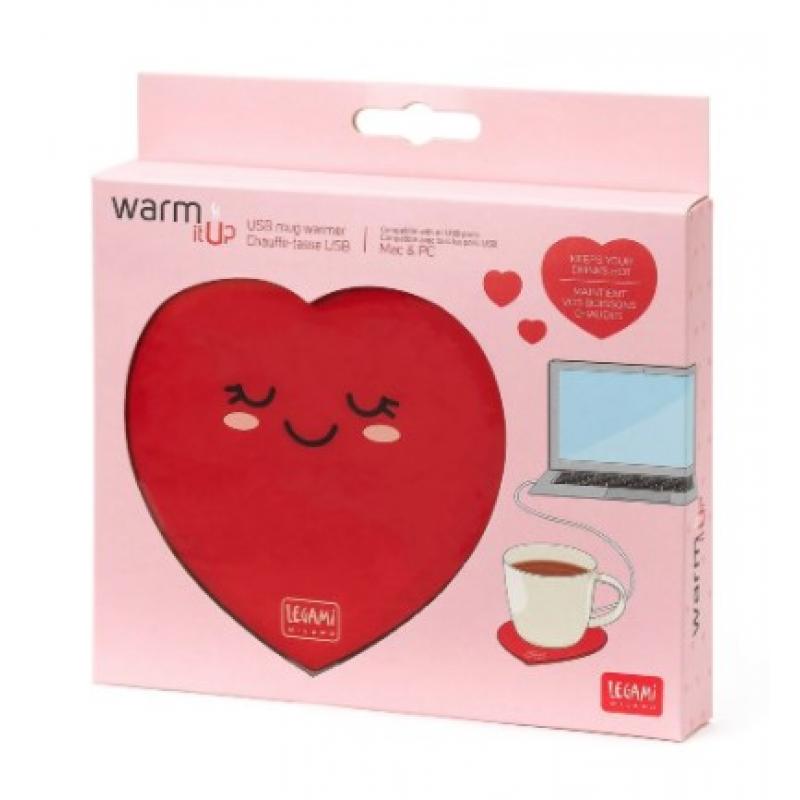 Legami Warm it Up - USB Mug Warmer - Heart