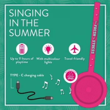 Legami Singing in the Summer - Water Resistant Wireless Speak - Watermelon