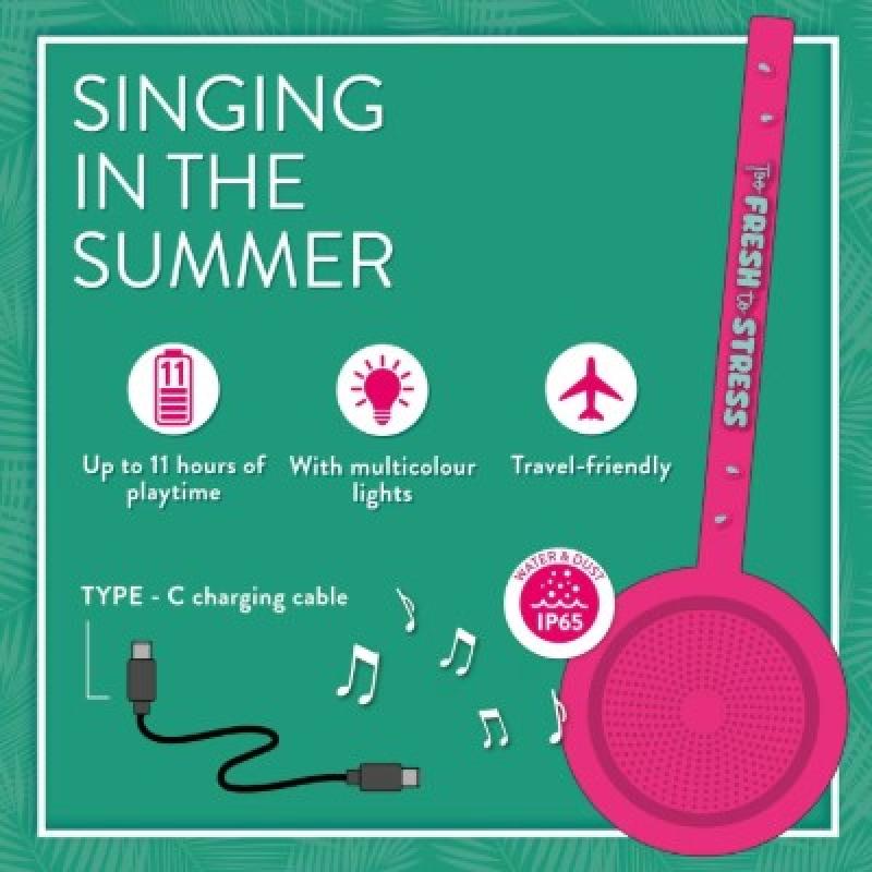 Legami Singing in the Summer - Water Resistant Wireless Speak - Watermelon