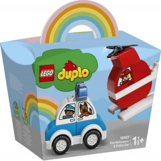 10957 Lego Duplo Fire Helicopter & Police Car
