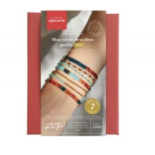 La Petite Epicerie DIY My Beaded Bracelet Set Gold Armband Set