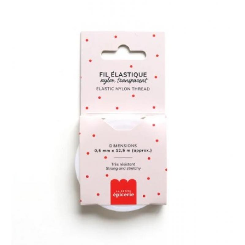La Petite Epicerie Διαφανές Ελαστικό Νήμα από Nylon 0,5 mm x 12,5 m