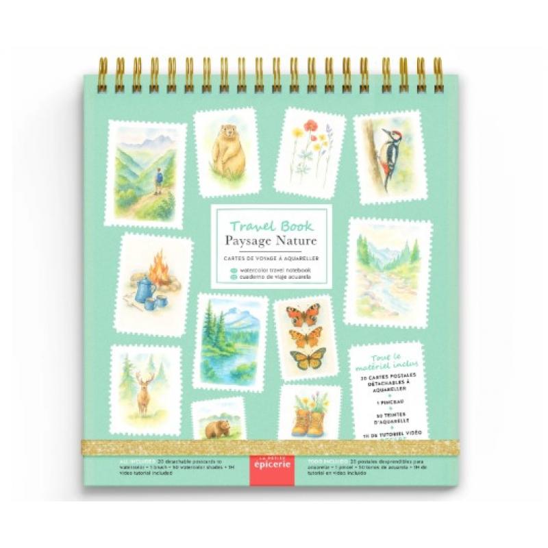 La Petite Epicerie Watercolor Travel Notebook - Paysage Nature