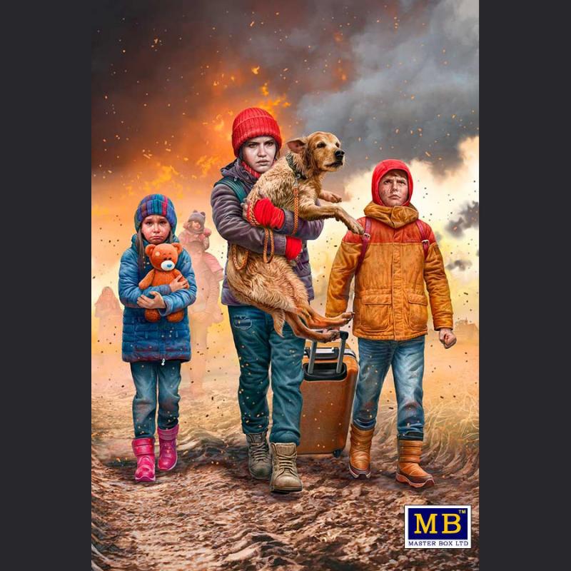 Master Box Ltd.: Russian-Ukrainian War series, Kit No 5. Refugees, March 2022 in 1:35