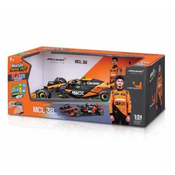Maisto Tech R/C 1:24 Formula 1 Mclaren MCL38 Miami Grand Prix 2024 Lando Norris #4 2,4 ghz 49/82359