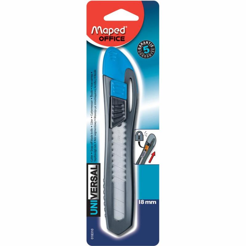 Κοπίδι Universal Πλαστικό 18 mm blister (Διάφορα Χρώματα)