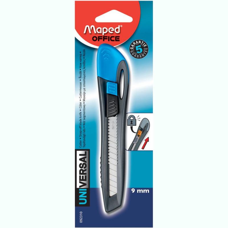 Κοπίδι Universal Πλαστικό 9mm blister (Διάφορα Χρώματα)