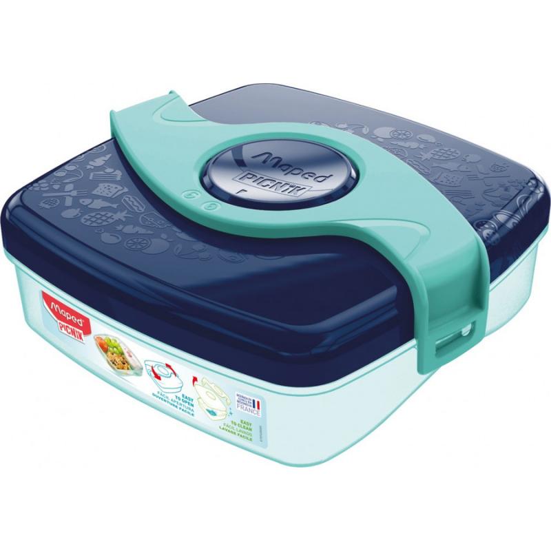 Picnik Φαγητοδοχείο Σνακ Μπλε - Τυρκουάζ 520 ml