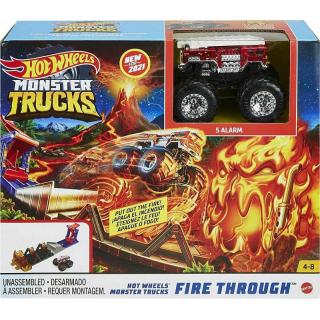 Hot Wheels Fire Through - 5 Alarm - Σετ Παιχνιδιού Monster Trucks - Hero Play