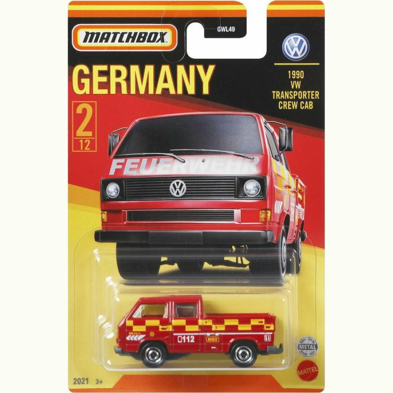 '90 Volkswagen Transporter Crew Cab - Αυτοκινητάκια Matchbox - Γαλλικά Μοντέλα