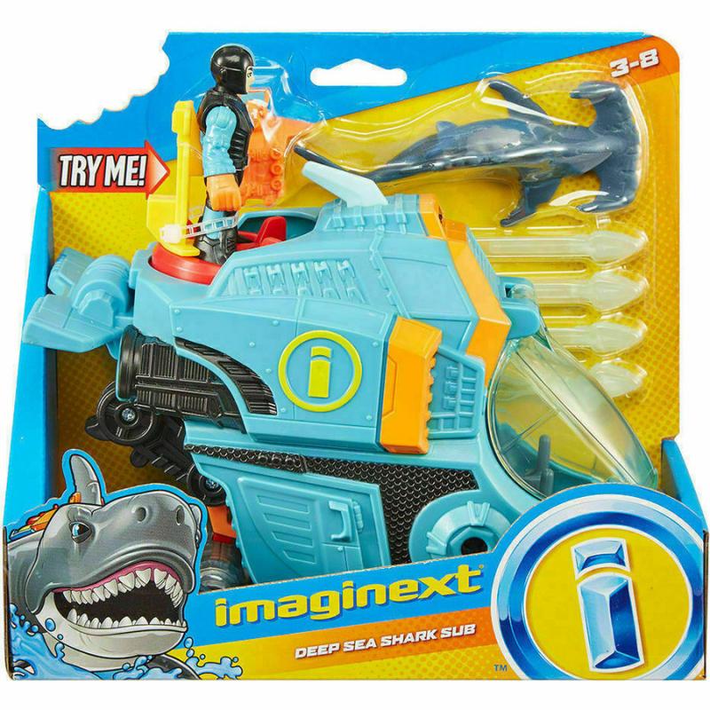 Deep Sea Shark Sub - Imaginext Καρχαριο-όχημα με Δύτη