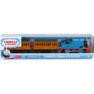 Thomas, Annie & Clarabel - Thomas & Friends - Μηχανοκίνητα Τρένα με 2 Βαγόνια