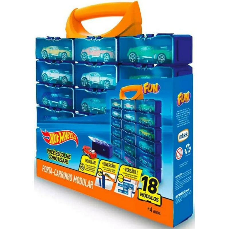 Hot Wheels Intek: Multibrick Car Case (Stores up to 18 Cars)