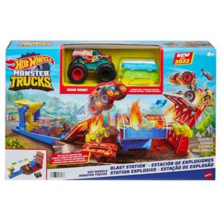 Hot Wheels Monster Trucks Σετ Σούπερ Εκρήξεις & Συγκρούσεις