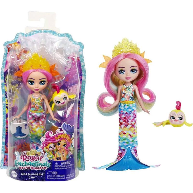 Γοργόνα Radia Rainbow Fish & Flo - Royal Enchantimals Ocean Kingdom