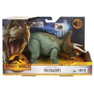 Triceratops - Jurassic World Dominion Νέοι Δεινόσαυροι, Κινούμενα Μέλη, Λειτουργία Επίθεσης & Ήχους