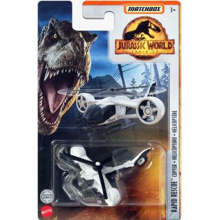 Matchbox Jurassic World Αυτοκινητάκια - Rapid Rescue Copter