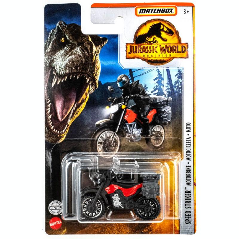 Matchbox Jurassic World Αυτοκινητάκια - Speed Striker Motorbike