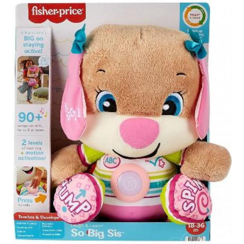 Fisher-price Μεγάλο Εκπαιδευτικό Σκυλάκι Smart Stage Ροζ