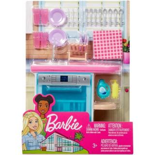Barbie Έπιπλα - Νεροχύτης και Πλυντήριο Πιάτων