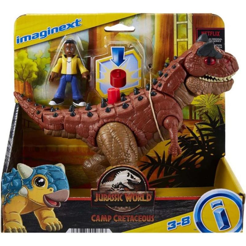 Carnotaurus - Imaginext Jurassic World Δεινόσαυρος και Φιγούρα