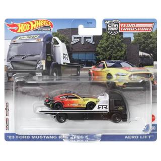 Hot Wheels Νταλίκα με Αυτοκινητάκι - '23 Ford Mustang RTR Spec 5 & Aero Lift