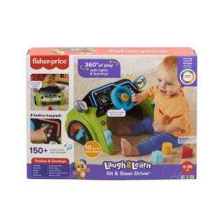 Fisher-Price Laugh & Learn - Sit & Steer Driver (English, Greek & Turkish Language)