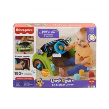 Fisher-Price Laugh & Learn - Sit & Steer Driver (English, Greek & Turkish Language)