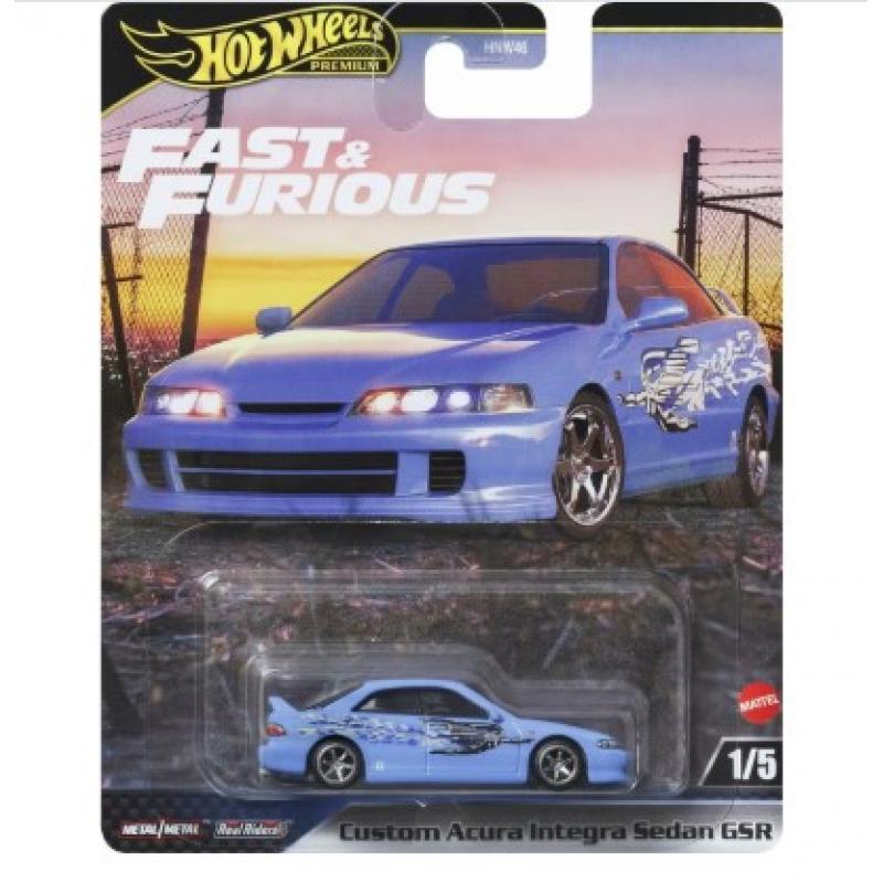 Hot Wheels Premium: Fast & Furious - Custom Acura Interga Sedan GSR (JDJ13)
