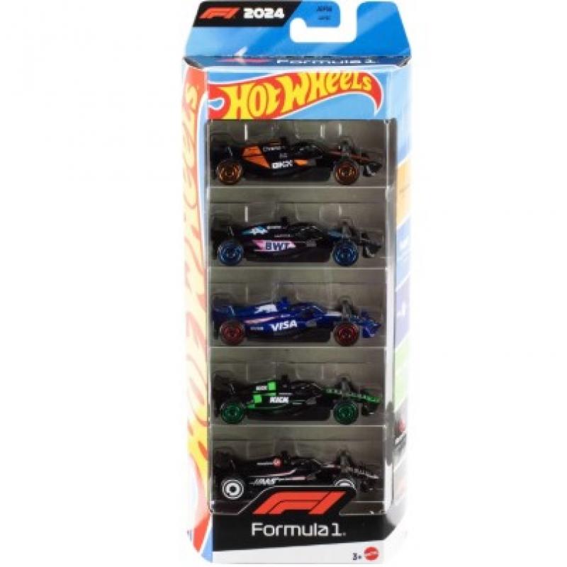 Mattel Hot Wheels: Formula 1 - 2024 Themed Racing Team 1:64 Set of 5
